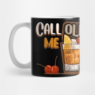 Call Me Old Fashioned Vintage Whiskey Lover Gift Mug